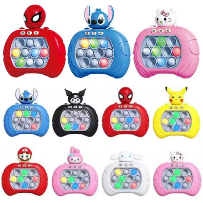 פופ-איט אלקטרוני עם אורות ומוזיקה לילדים – פיקאצ'ו / סטיץ' / ספיידרמן ועוד